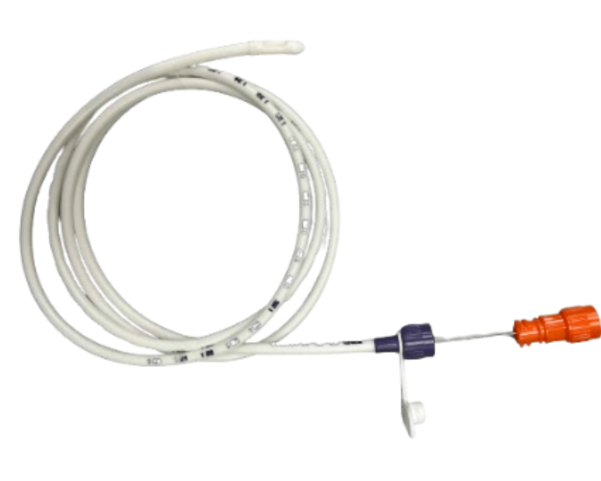 Nasogastric and nasoduodenal feeding tubes with guidewire and ENfit connector